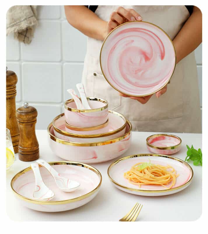 YS Keramik Pink Marble Gold (11)